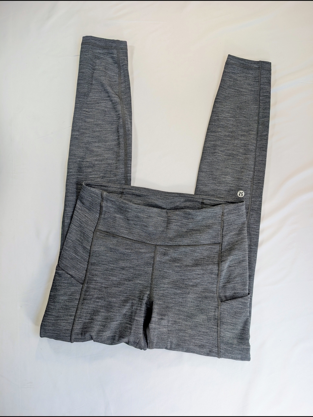 Lululemon Gray Heather High-Rise Pocket Leggings
